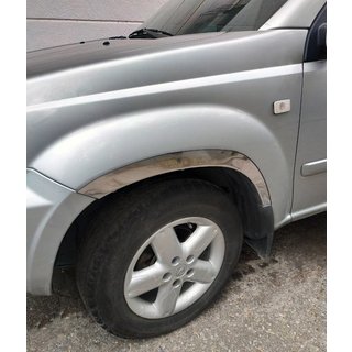 Pyöränkaaren kromilistat (4 kpl, ruostumaton teräs) Nissan X-trail T30 2002–2007 kuva 1