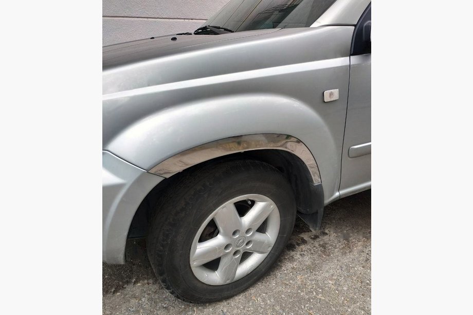 Nissan X-trail T30 2002–2007 Pyöränkaaren kromilistat (4 kpl, ruostumaton teräs) Image