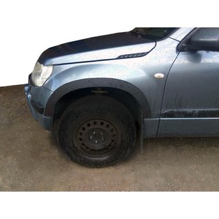 Lokasuojan kaarilevikkeet (4 kpl, mustat) Suzuki Grand Vitara 2005–2017 kuva 1