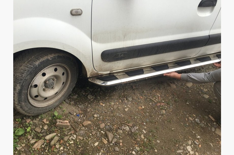 Renault Kangoo 1998–2008 Vison sivuastinlaudat (2 kpl, alumiini / ruostumaton teräs) Image