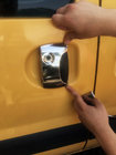 Renault Kangoo 1998–2008 Ovenkahvojen suojat (ruostumaton teräs) 2 etuoveen ↗ 1 liukuoveen kuva 2