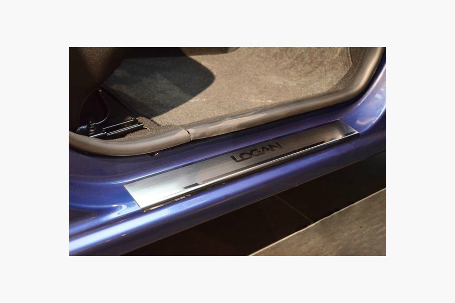 Renault Logan MCV 2013–2022 Nataniko ovikynnyslistat (4 kpl, ruostumaton teräs) Vakio – Lohmann-teippi, 0,5 mm Image
