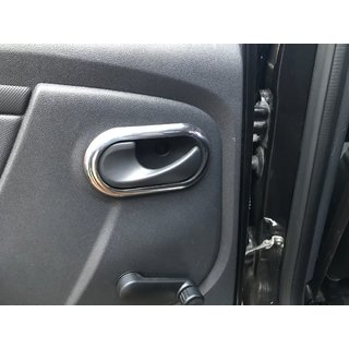 Carmos sisäovenkahvojen suojakuoret (4 kpl, ruostumaton teräs) Renault Duster 2008–2017 kuva 3