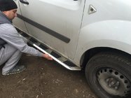 Renault Kangoo 2008–2020 Vison sivuporrassarja (2 kpl, alumiini / ruostumaton teräs) kuva 2