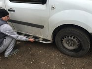 Renault Kangoo 2008–2020 Vison sivuporrassarja (2 kpl, alumiini / ruostumaton teräs) kuva 1