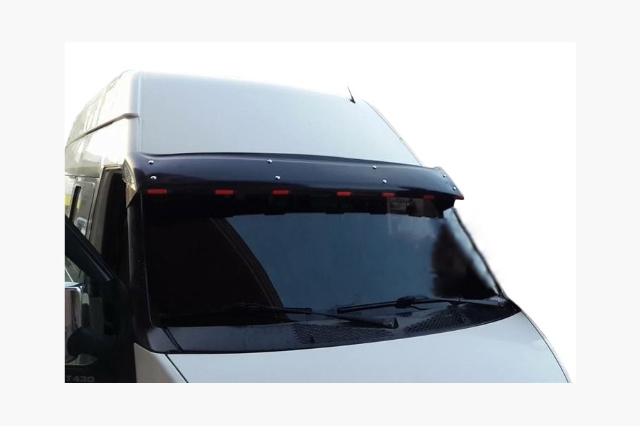 Ford Transit 2000–2014 Tuulilasin visiiri (kiiltomusta, 5 mm) Image