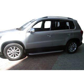 BlackLine-sivuporrassarja (2 kpl, alumiini) Volkswagen Tiguan 2007–2016 kuva 1