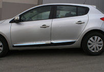 Renault Megane III 2009–2016 Ovien kromilistat (HB, 4 kpl, ruostumaton teräs) kuva 4