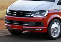 Volkswagen T6 2015–2024 Puskurin säleikön suojalistat 2015-2019 (3 kpl, ruostumaton teräs) kuva 1