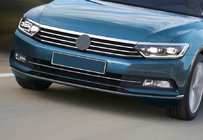 Volkswagen Passat B8 2015–2023 Etupuskurin kromisuojalistat (2015-2018, 3 kpl, ruostumaton teräs) kuva 6