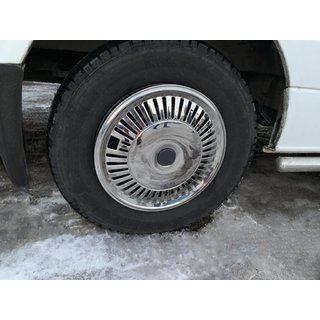 Ruostumattomasta teräksestä pyöränkapselit Tähti (1-renkaiset, 4 kpl) kuva 2