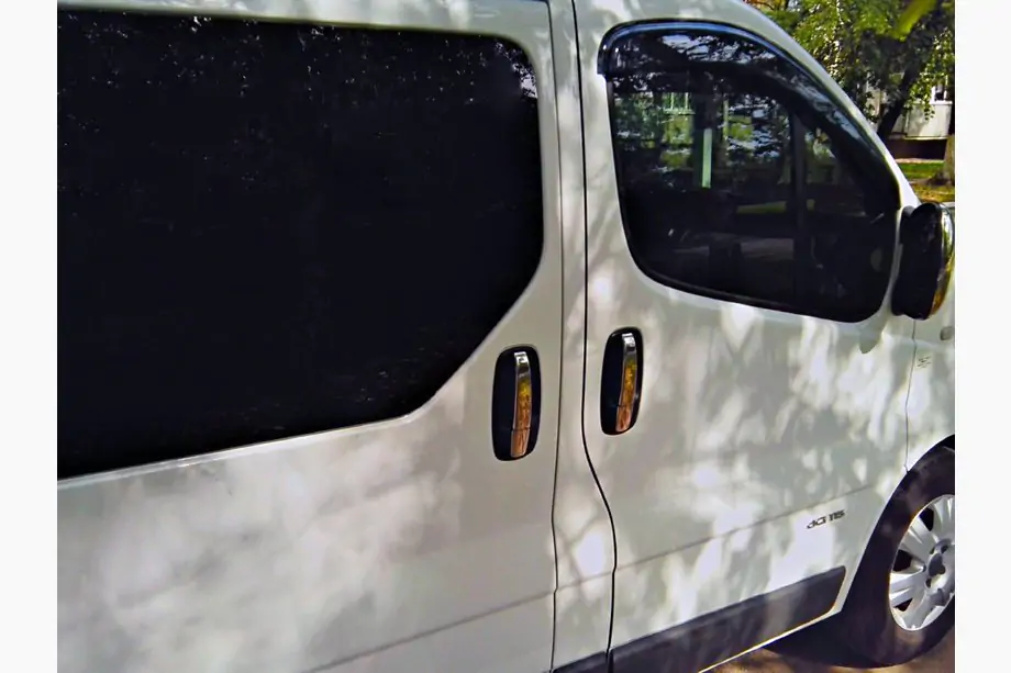 Opel Vivaro 2001–2015 Ovenkahvan kromisuojat (4 kpl, ruostumaton teräs) Kuva 2