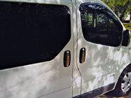 Nissan Primastar 2002–2014 Ovenkahvan kromisuojat (4 kpl, ruostumaton teräs) Carmos - turkkilainen teräs kuva 2