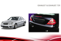 Mercedes E-class W211 2002–2009 Pakoputken päät V2 (2 kpl) kuva 4