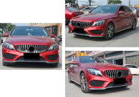 Mercedes C-class W205 2014–2021 Panamericana GT -etuosa (Avantgarde/AMG-Line/C43 AMG) 2014-2018, kameralla kuva 9