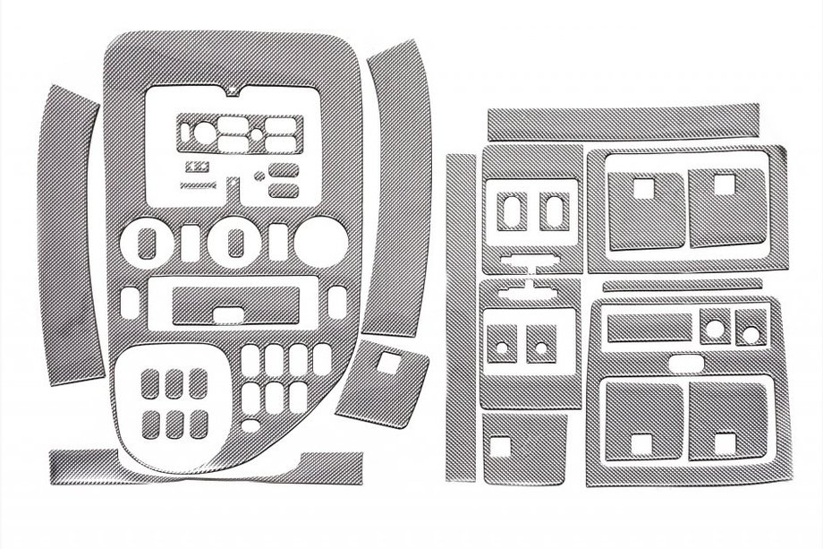 Mercedes Vito W638 1996–2003 Meric kojelaudan listat (V-luokka, 1999-2003) Alumiini Kuva 2
