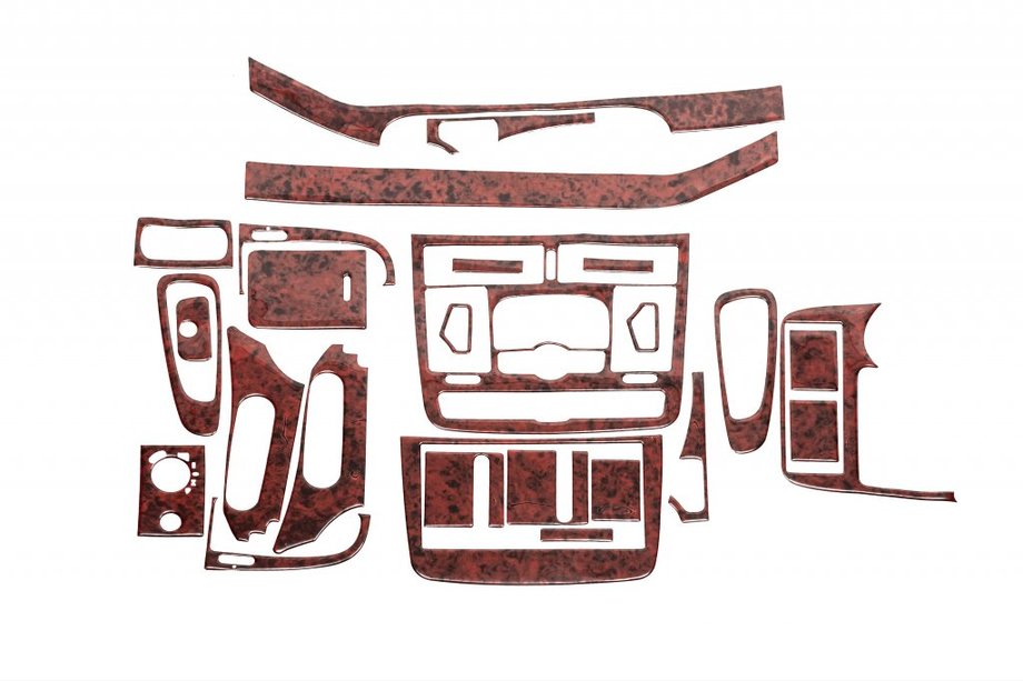Mercedes Viano 2004–2014 Meric kojelaudan koristelistat (etuosa + sisustan insertit) Image