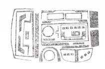 Volkswagen T6 2015–2024 Kojelaudan listat (2015-2019) Alumiini kuva 2