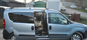 Fiat Doblo II 2010–2022 Kromatut kattokaiteet Vakiomalli, metalliset jalat kuva 7