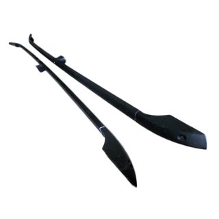 Mustat kattokaiteet (2 kpl, alumiini) Mitsubishi Grandis 2003–2011 kuva 1