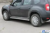 Renault Duster 2008–2017 Sivusuojaputket ilman askelmapaloja (2 kpl, ruostumaton teräs) kuva 5
