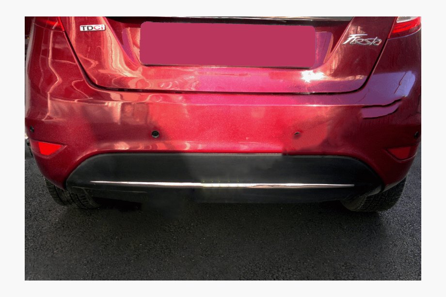 Ford Fiesta 2008–2017 Puskurin reunalista (ruostumaton teräs) Image
