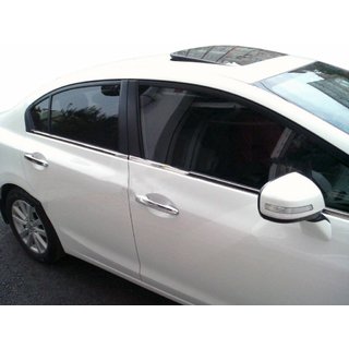 Carmos ulompi ikkunankehyslista (4 kpl, ruostumaton teräs) Honda Civic Sedan IX 2011–2016 kuva 1