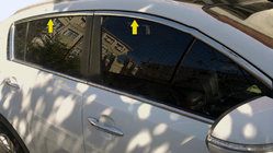 Kia Sportage 2010–2015 Ovien yläreunan listat (4 kpl, ruostumaton teräs) kuva 1