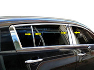 Kia Sportage 2010–2015 Ovipilarien listat (6 kpl, ruostumaton teräs) kuva 1