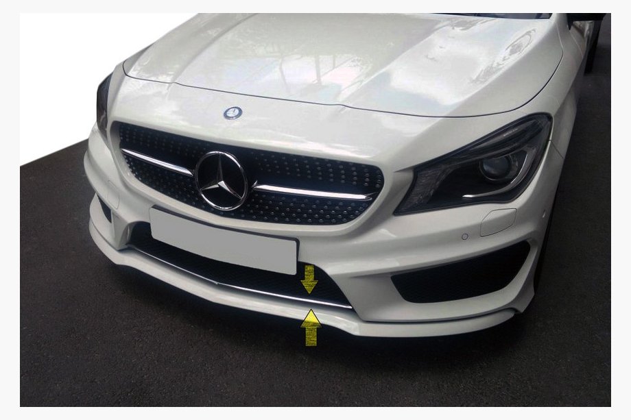 Mercedes CLA C117 2013–2019 Puskurin säleikön suojalista (ruostumaton teräs) Image