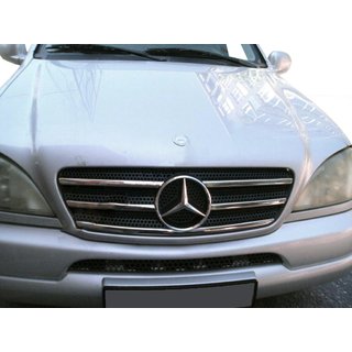 Säleikön reunalistat (5 kpl, ruostumaton teräs) Mercedes ML W163 1997–2005 kuva 1
