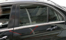 Mercedes C-sarja W204 2007–2015 Ruostumattomat teräspäällysteet ikkunalistoihin (6 kpl) kuva 5