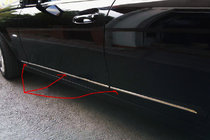 Mercedes C-sarja W204 2007–2015 POISTO! Ovilistojen peitelistat (ruostumaton teräs) kuva 1