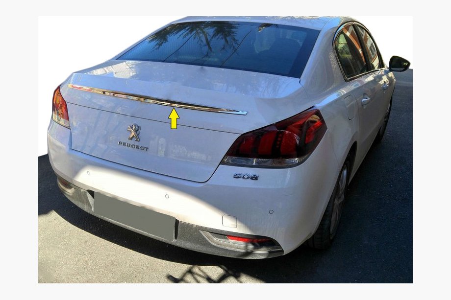 Peugeot 508 2010–2018 Yläkromilista (ruostumaton teräs) Image