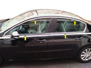 Peugeot 508 2010–2018 Täydellinen ikkunankehyslistasarja (Sedan, ruostumaton teräs) kuva 1