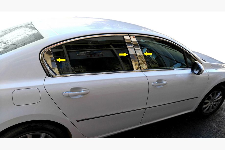 Peugeot 508 2010–2018 Pilarilistat (ruostumaton teräs) Image