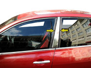 Renault Megane II 2004–2009 Pilarin suojalistat (2 kpl, ruostumaton teräs) kuva 1