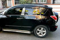 Toyota Rav 4 2006–2013 Ovipilarien listat (ruostumaton teräs) kuva 1