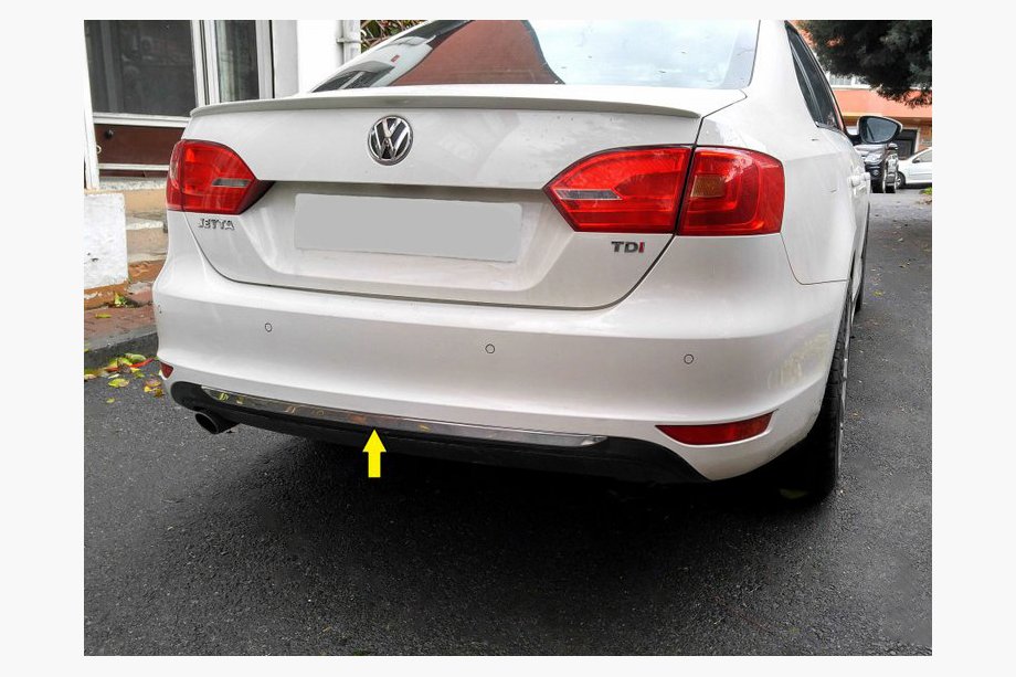 Volkswagen Jetta 2011–2018 Takapuskurin suojalista 2011-2013 (ruostumaton teräs) Image