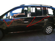 Volkswagen Touran 2010–2015 Ulkoiset ikkunalistat (8 kpl, ruostumaton teräs) kuva 1