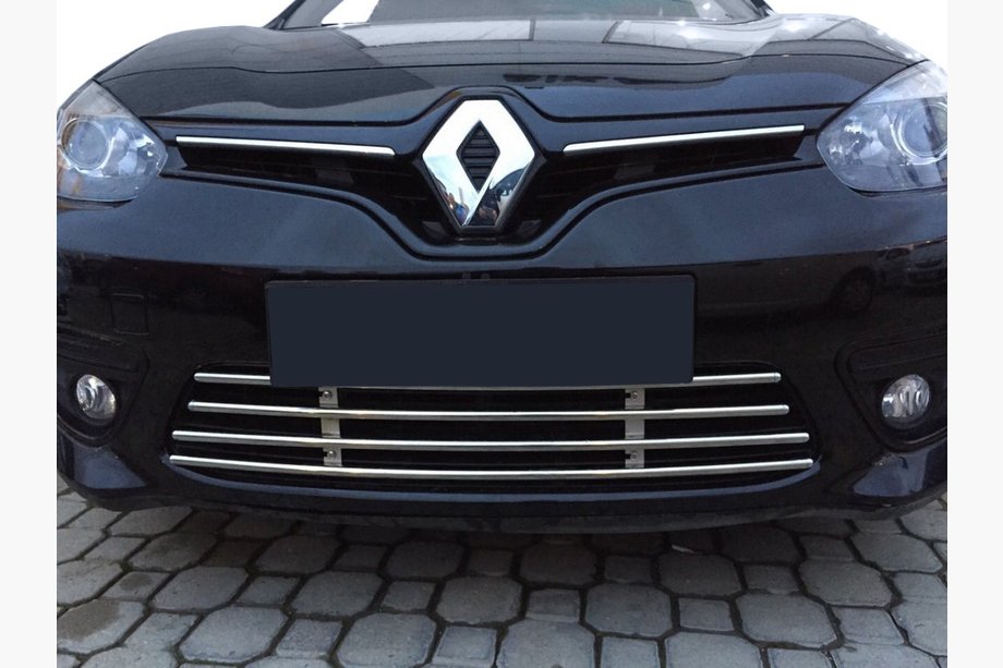 Renault Fluence 2009–2016 Yhtenäinen puskuriritilä (2013-2016, ruostumaton teräs) Image