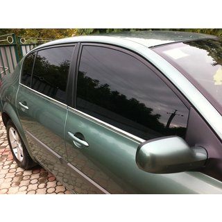 Ikkunankehyksen ulkolistat (4 kpl, ruostumaton teräs) Renault Megane II 2004–2009 kuva 2