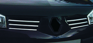 Renault Megane II 2004–2009 Etusäleikön listat (malli 2004-2006, 6 kpl, ruostumaton teräs) Carmos - turkkilainen teräs kuva 4