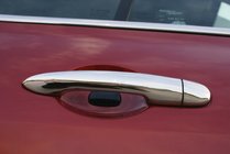 Renault Megane II 2004–2009 Ovenkahvan kromisuojat (4 kpl, ruostumaton teräs) kuva 2
