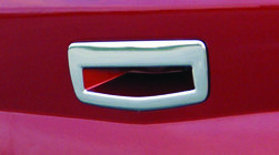 Renault Megane II 2004–2009 Takaluukun kahvan suojus (Sedan, ruostumaton teräs) kuva 1