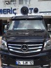 Mercedes Sprinter W906 2006–2018 Tuulilasin aurinkolippa rungolla V1 (kiiltävä musta, 5 mm) kuva 2