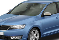 Skoda Rapid 2012–2019 Peilinkuoret ilman vilkun aukkoa (2 kpl, ruostumatonta terästä) kuva 1