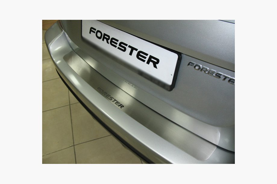 Subaru Forester 2008–2013 NataNika takapuskurin suojalista (ruostumaton teräs) Image
