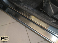 Skoda Octavia II A5 2010–2013 Nataniko kynnyslistat (8 kpl, ruostumaton teräs) Vakio – Lohmann-teippi, 0,5 mm kuva 4