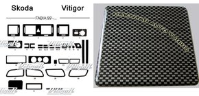 Skoda Fabia 2000–2007 Tarjous!!! Kojelaudan koristelistat (carbon-look) kuva 1